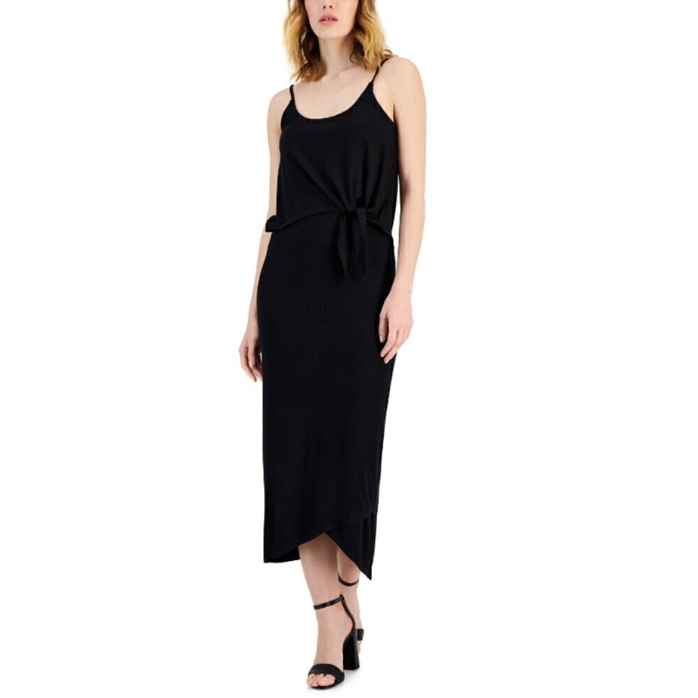 I.N.C. International Concepts Size Small Black Tie-Waist Long Dress NWT